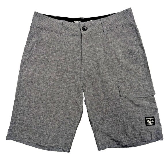 Vans f Hybrid Shorts Mens Size 30 Gray Stretch Boardwalk Dry Quickly - Picture 1 of 10